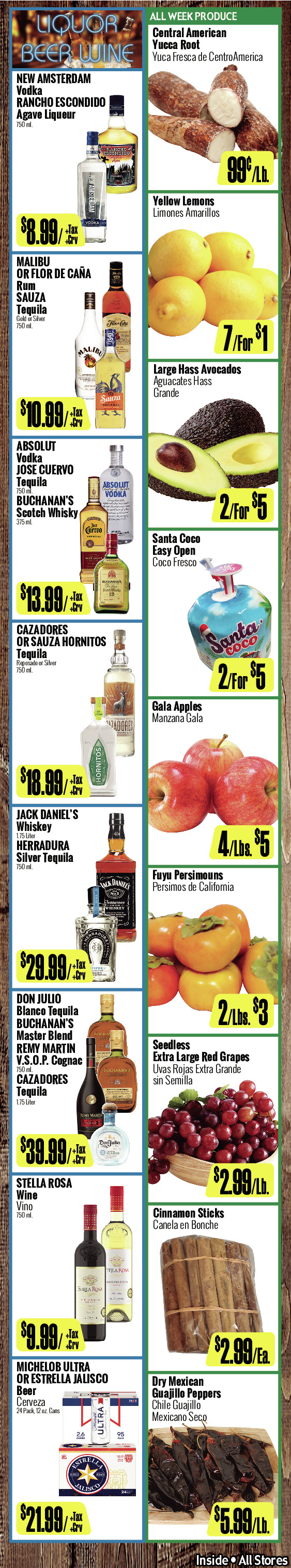 Bodega R Ranch Market Weekly AD 3 Page. valid thruogh 10/23/2024 - 10/29/2024