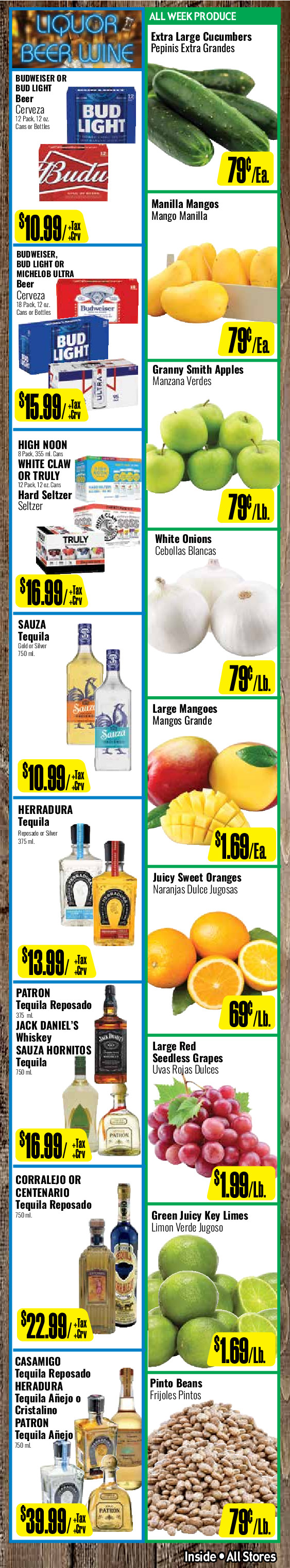 Bodega R Ranch Market Weekly AD 3 Page. valid thruogh 04/23/2025 - 05/06/2025