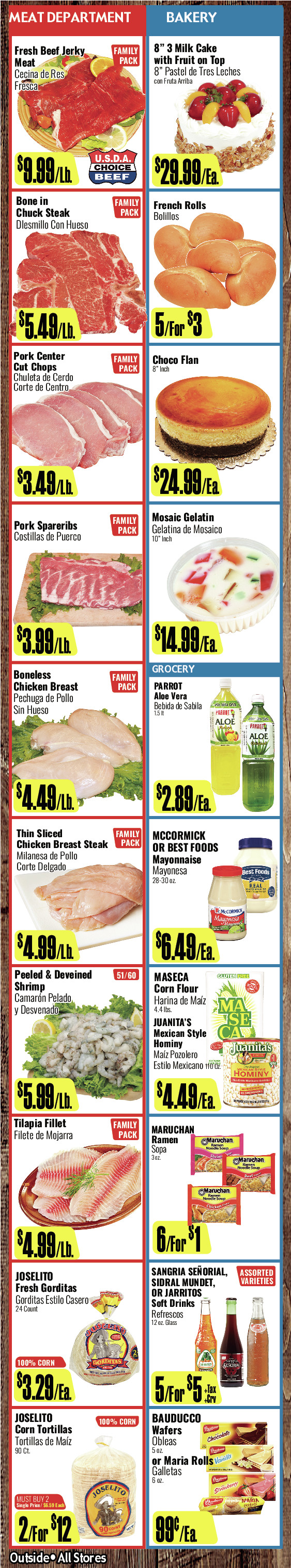 Bodega R Ranch Market Weekly AD 4 Page. valid thruogh 06/18/2025 - 07/01/2025