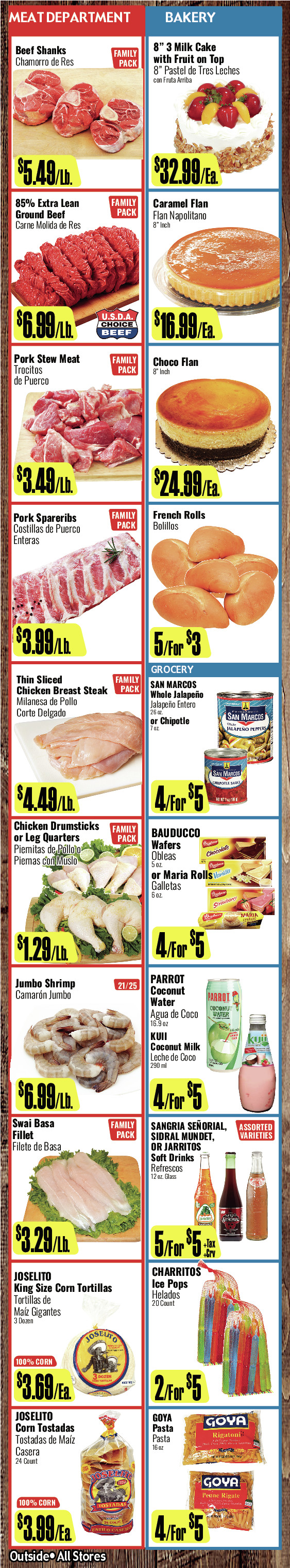 Bodega R Ranch Market Weekly AD 3 Page. valid thruogh 04/08/2026 - 04/21/2026